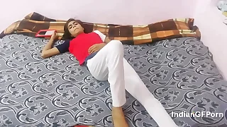 Skinny Indian Babe Fucked Hard To Multiple Orgasms Creampie Desi Making love