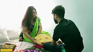 Indian hot beautiful Bhabhi four night stand sex&excl; Awesome XXX Hindi sex